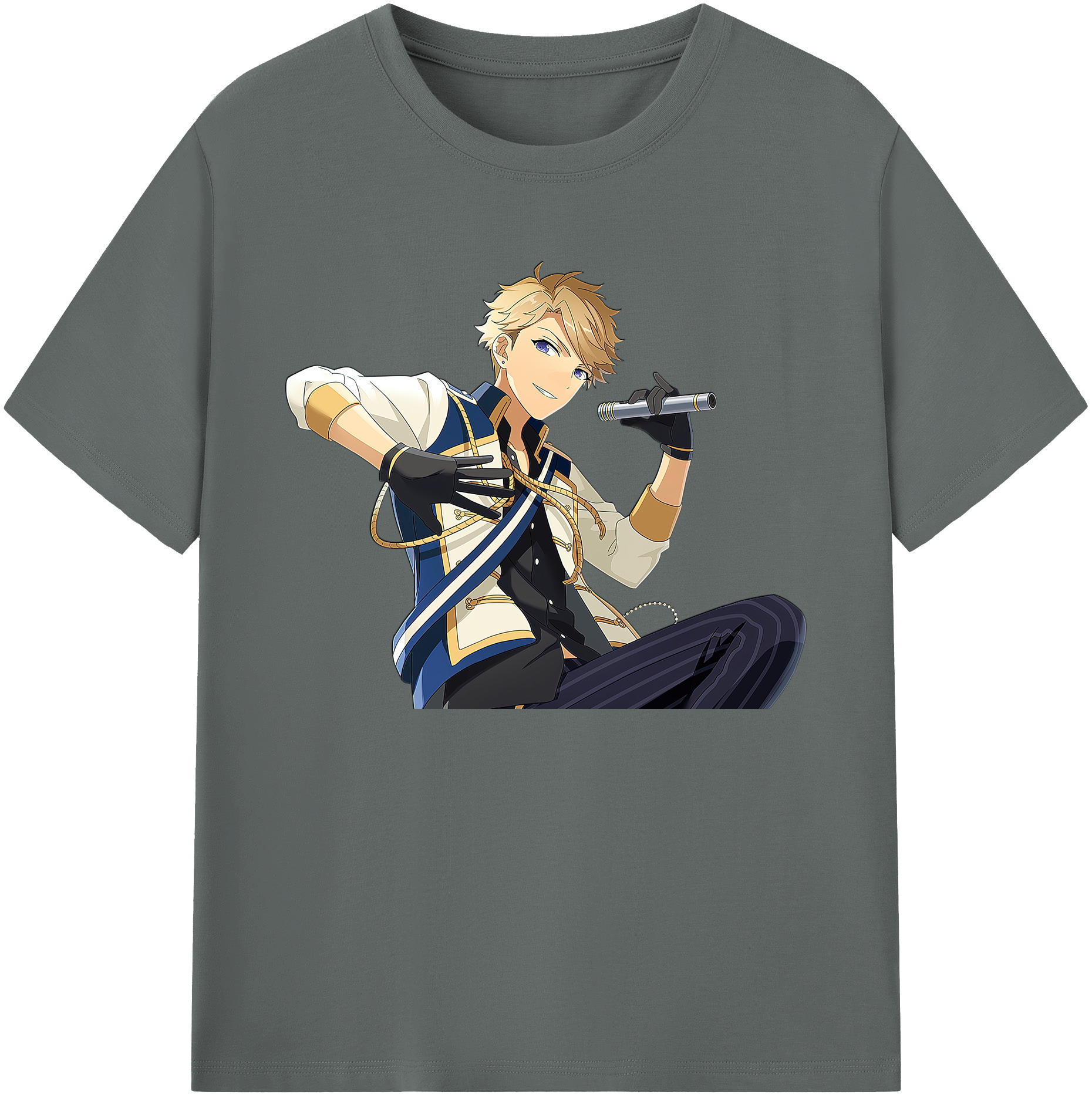 （画像用） あんさんぶるスターズ! Ensemble Stars 綿100％ メンズ半袖Tシャツ｜肌触りやわらか＆通気性